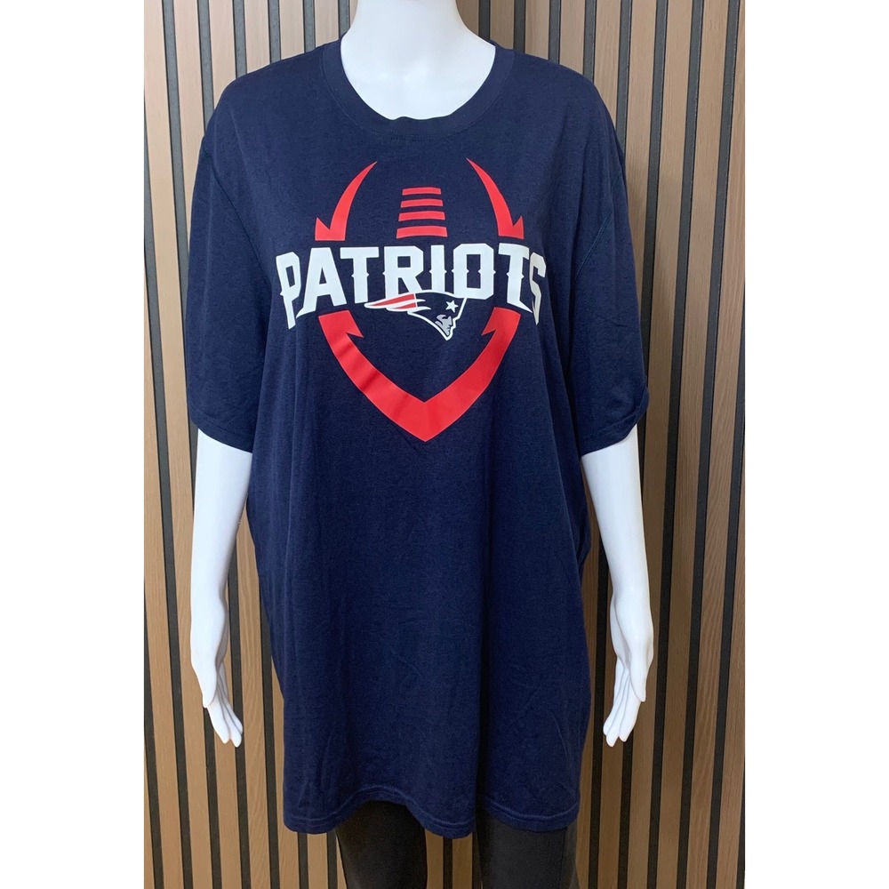 Nike New England Patriots NFL Dri-FIT T-Shirt Men's XXL Navy Blue Graphic Tee
